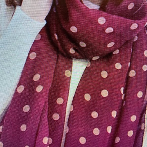 Soft  Fashion Polka Dots Pattern Chiffon  Scarves - Picture 5 of 11